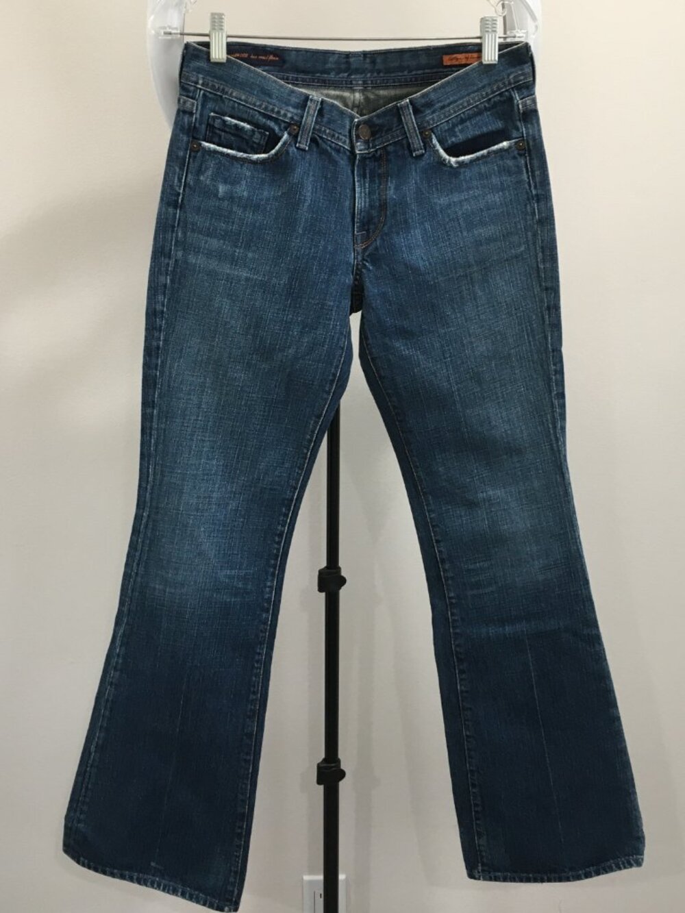 CITIZENS OF HUMANITY 5 Pocket Medium Wash INGRID #002 Low Waist Flair Jeans